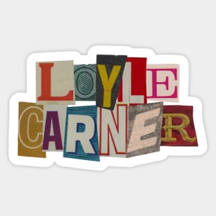 Loyle Carner - RansomNote Sticker